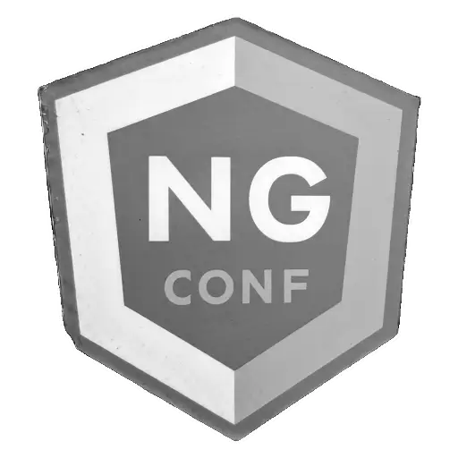 Gray NG Conf shield logo sticker